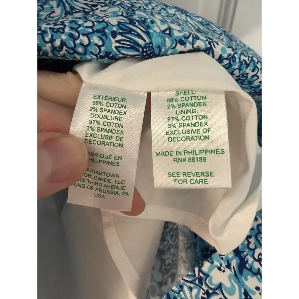 Lilly Pulitzer Gulianna Stretch Cotton Shift Dress size 14 Pockets EUC - Picture 3 of 13